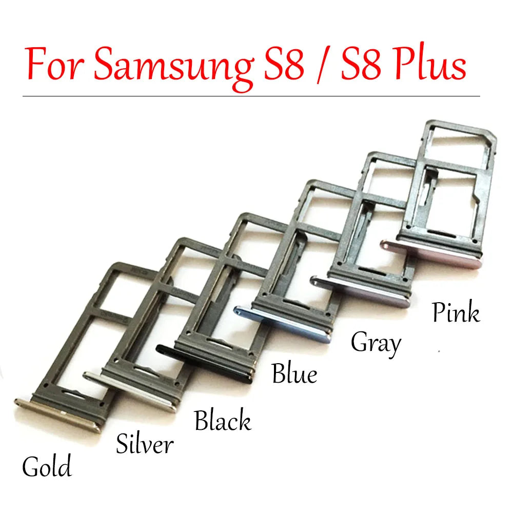 New Sim Tray For Samsung S8 G950 S8 plus G955 SIM Card Slot Holder Replacement Part Samsung phone repair parts