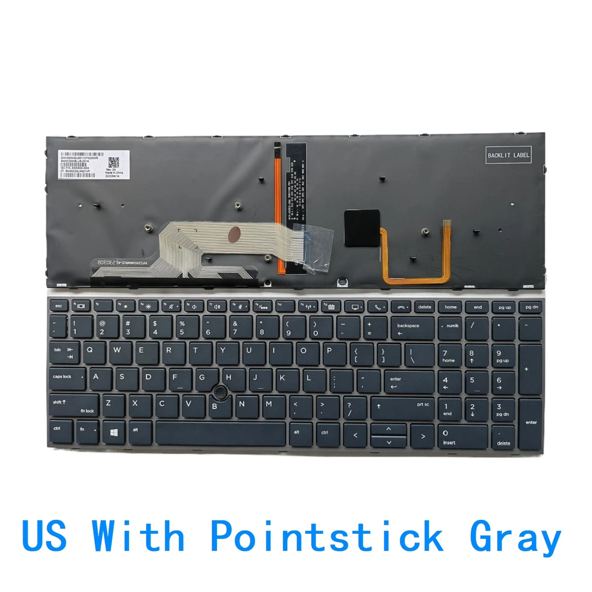 New US Spanish Language  Backlit Keyboard For HP ZBOOK 15 G5 /15 G6 / 17 G5 Mobile Workstati Notebook PC Replacement Keyboard  HP laptop repair parts