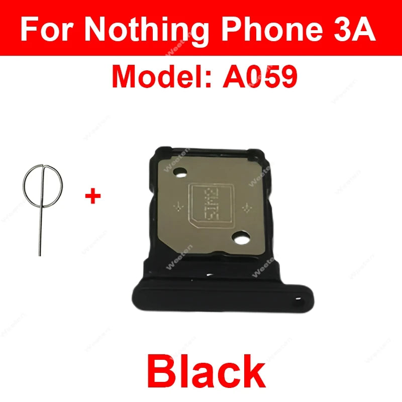 Sim Card Tray Socket Adapter For Nothing Phone 1 2 2A 3A CMF Phone 1 Sim Card Reader Slot Connector Holder Repair Parts  Other Brand phone repair parts