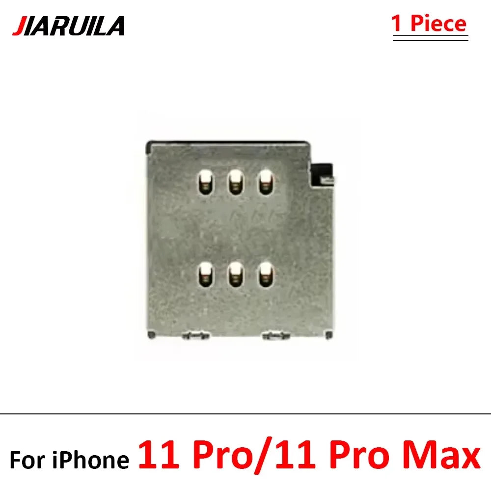 New SIM Card Reader For iPhone 11 12 13 14 15 Pro Max Plus Mini Dual SIM Card Slot Socket Inner Adapter With Flex Cable iPhone phone repair parts