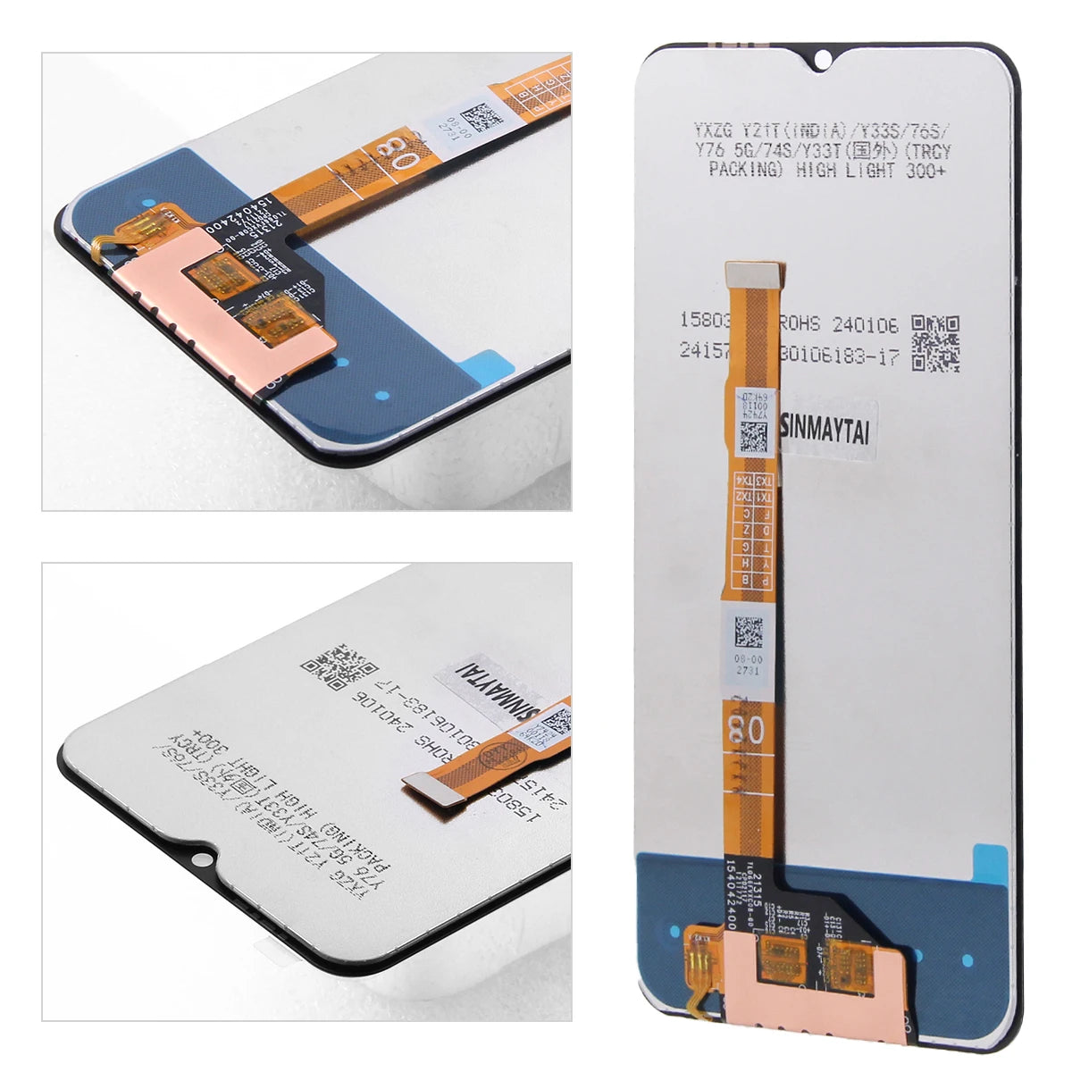 6.58'' For vivo Y33S V2109 Display Touch Screen Digitizer Assembly For VIVO Y33S LCD  Display Repair Parts 100% Tested Vivo phone repair parts