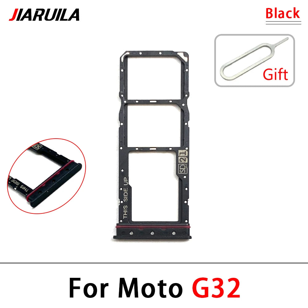 New For Motorola Moto G31 G51 G22 G32 G52 G62 G72 G71 SIM Card Slot SD Card Tray Holder Adapter Motorola phone repair parts