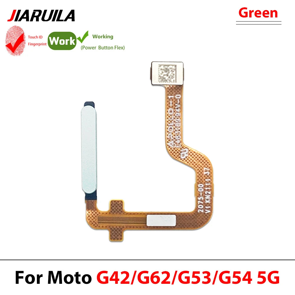 Home Button FingerPrint Touch ID Sensor Flex Cable For Motorola Moto G22 G42 G62 G53 G54 E32 Replacement Parts Motorola phone repair parts