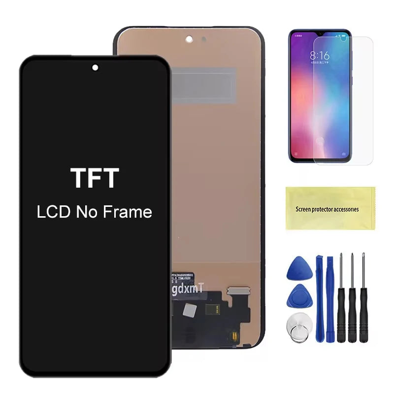 AMOLED A55 A556B A556B/DS Screen Assembly for Samsung Galaxy A55 LCD Display Digital Touch Screen with Frame Replacement Samsung phone repair parts