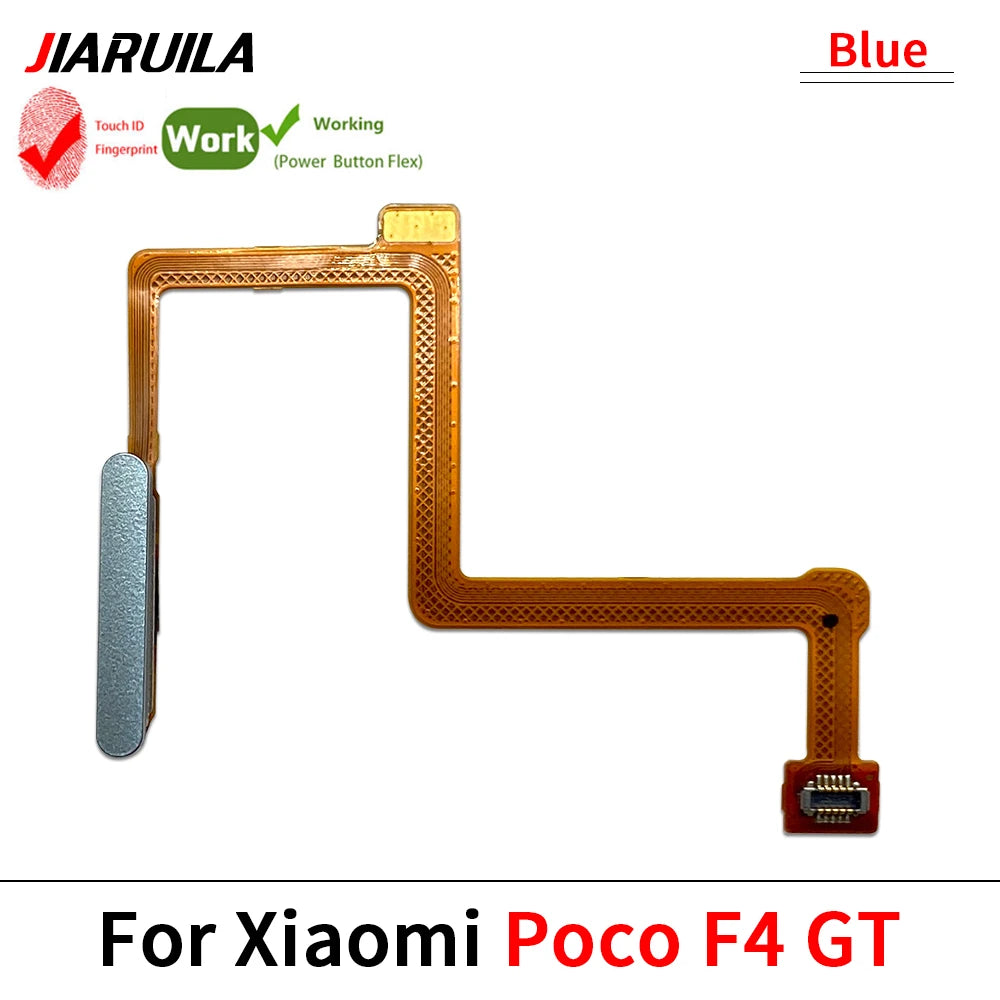 New Fingerprint Flex Cable For Xiaomi Mi Poco F3 F4 GT F5 5G Home Menu Button Key Flex Cable Replacement Parts Xiaomi  Xiao mi phone repair parts