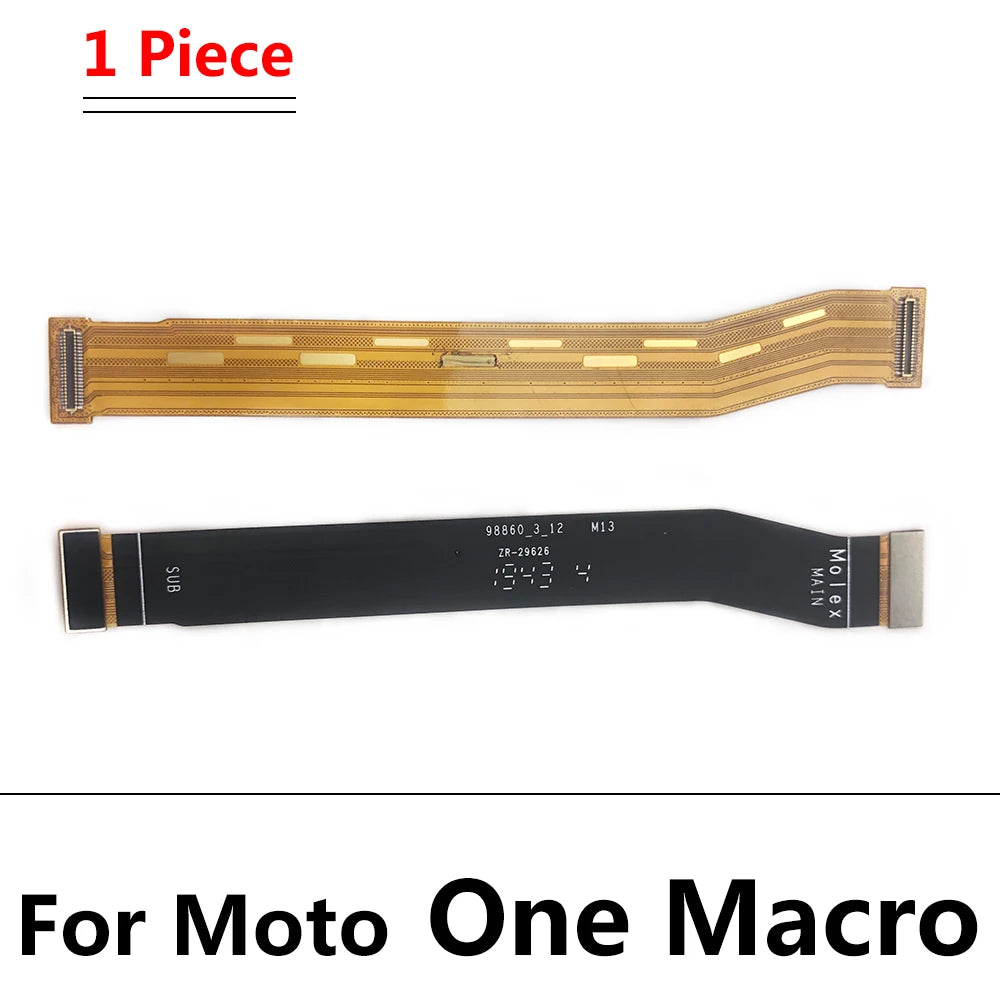 28Pcs，Main Board Mainboard Connector Flex Cable For Motorola Moto G7 G8 G9 Plus Play Power One Hyper Macro Fusion Vision Motorola phone repair parts