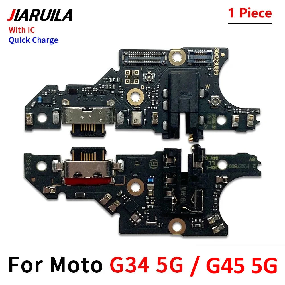 USB Charger Charging Board Port Connector Flex Cable For Moto G04 G14 G24 G54 G64 G84 G34 G45 G05 G15 G75 G85 G06 G56 G86 Power Motorola phone repair parts