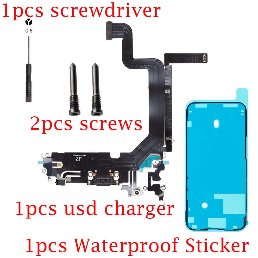Charging Flex Cable for iPhone 11 12 mini 13 14 Pro max Dock Connector USB Charger Port Ribbon iPhone phone repair parts