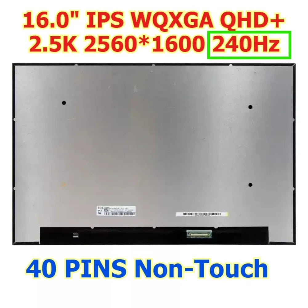 16.0" 240Hz 165Hz For Lenovo Y9000P R9000P Legion Pro Slim 5/7 16IRH8 16IRX8 16APH8 LCD screen Display MNG007DA2-3 NE160QDM-NZ3