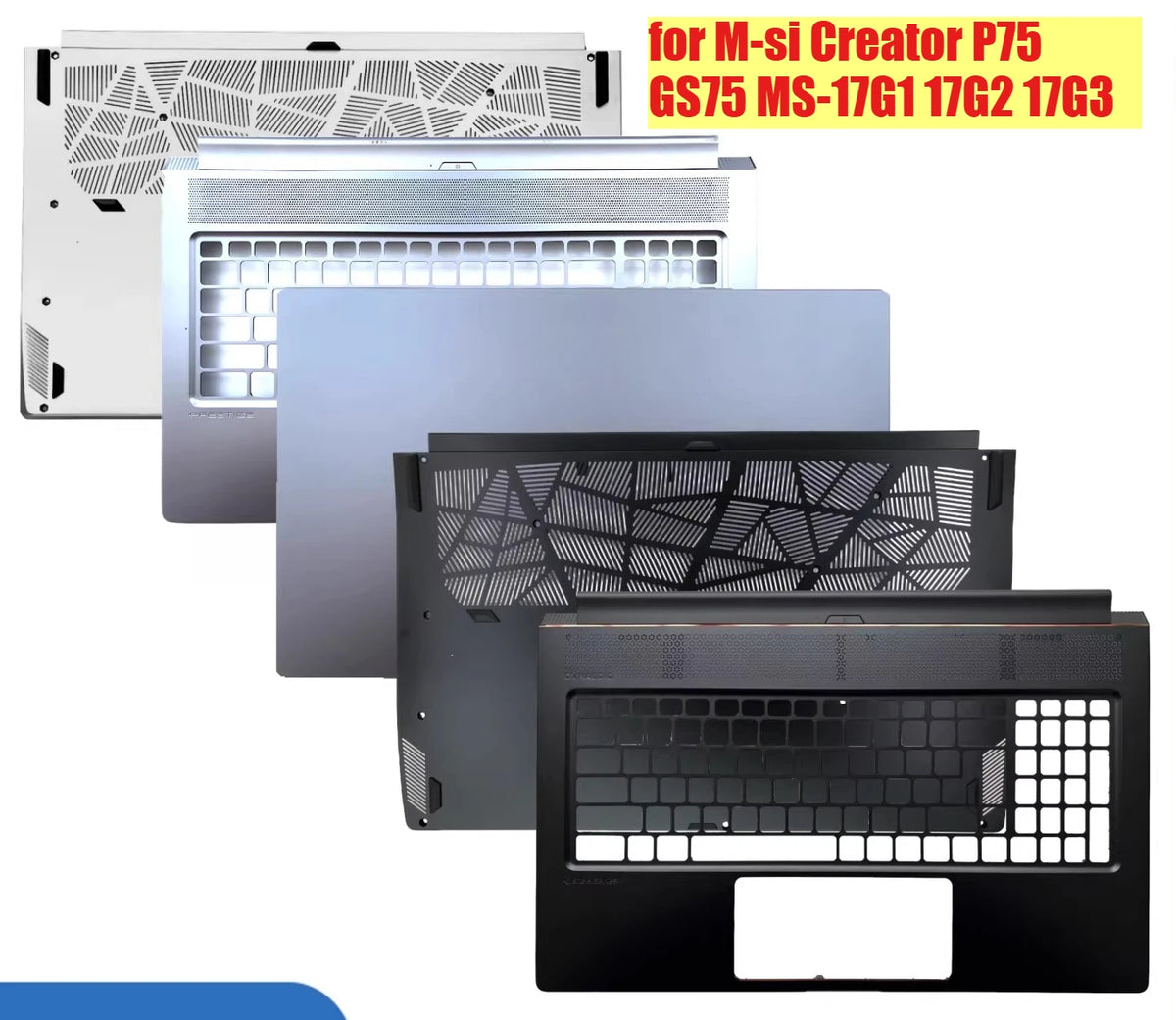 Cover case for MSI Creator P75 GS75 MS-17G1 17G2 17G3 Lcd back housing bezel frame upper palmrest topcase bottom hinge shell MSI laptop repair parts