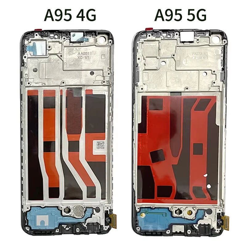 Super AMOLED For Oppo A95 CHP2365 LCD Display Screen Touch Digitizer For Oppo A95 5G PELM00 Display WIth Fingerprint  Oppo phone repair parts
