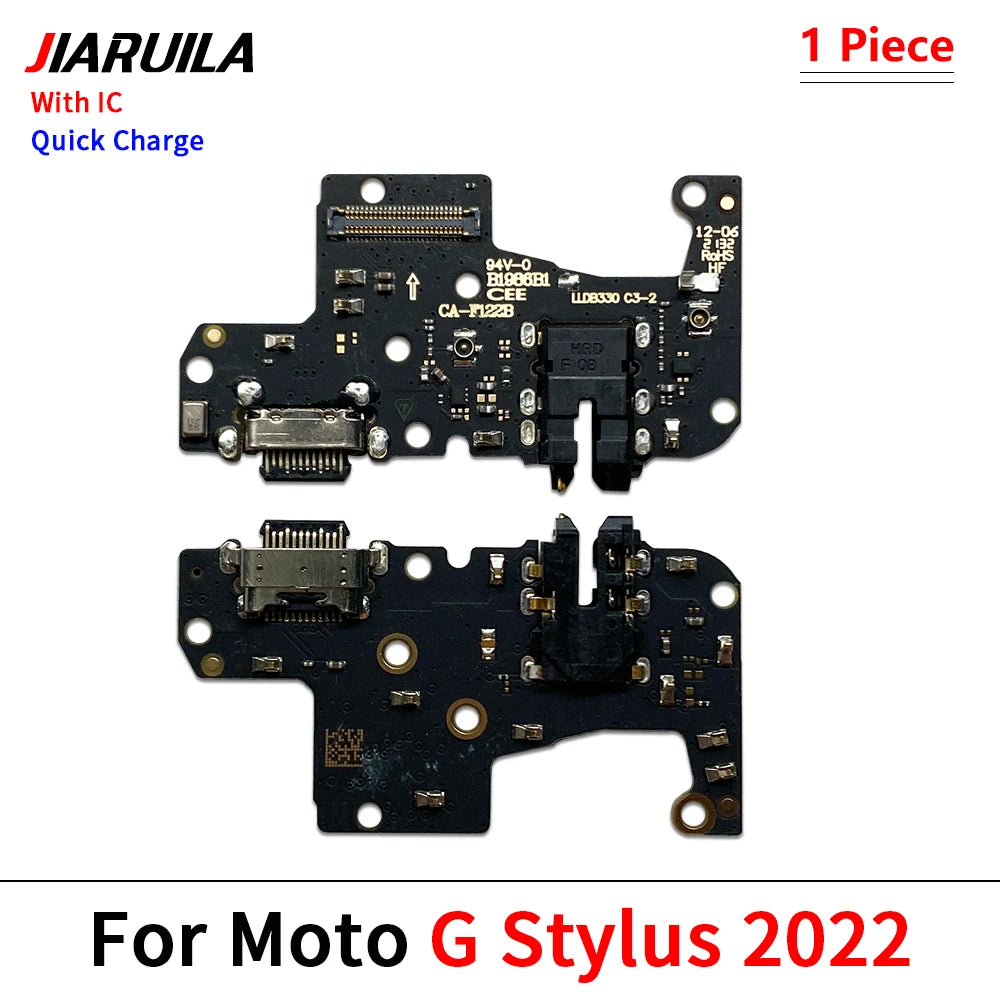 USB Charging Port Dock Charger Connector Board Flex Cable For Moto G Stylus Power Play Pure G 5G Plus 2020 2021 2022 2023 2024 Motorola phone repair parts