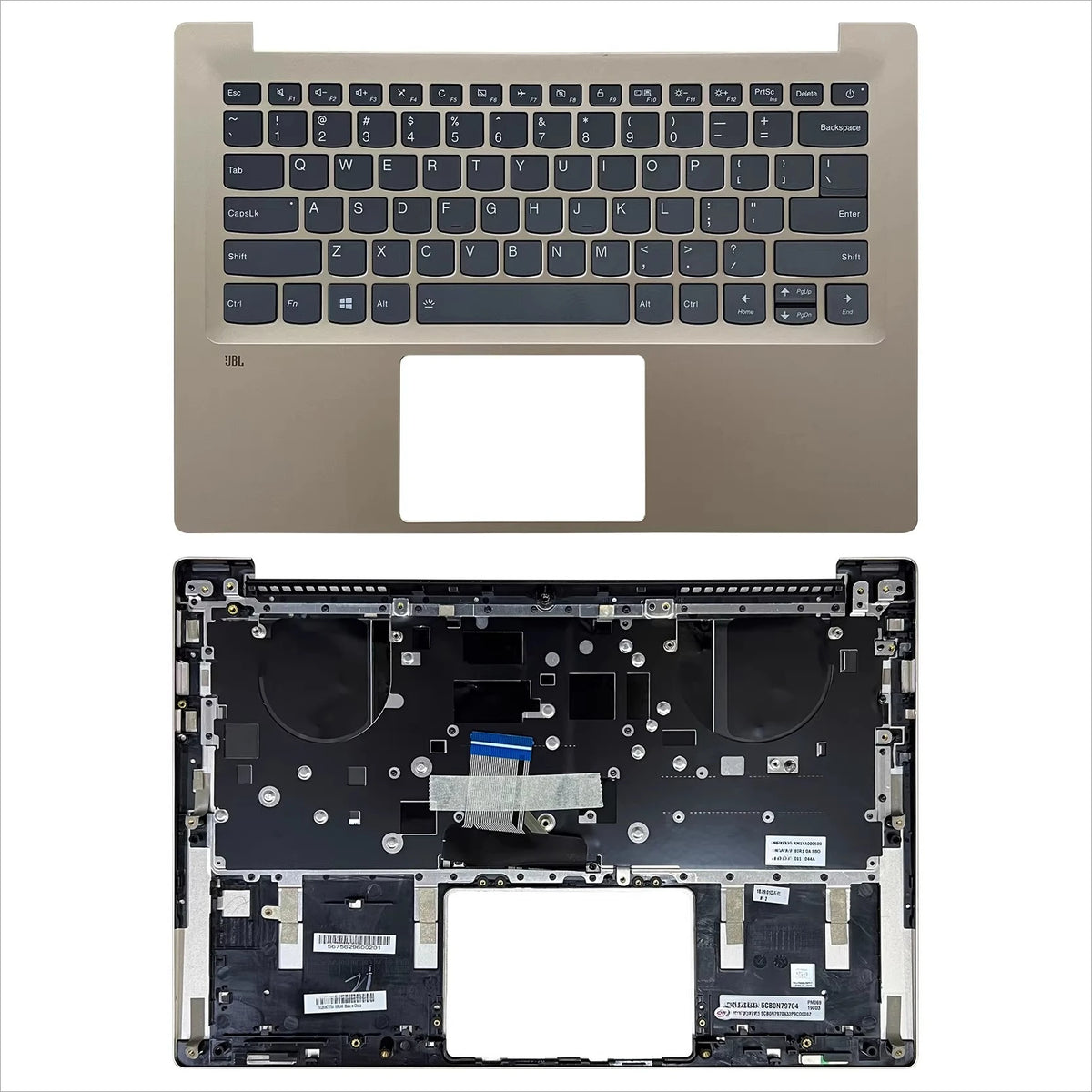 Upper case keyboard for Lenovo Ideapad 720S-14IKB 720S-14 cover topcase palmrest C shell  cover touchpad 5CB0N79704 5CB0N79710 Lenovo laptop repair parts