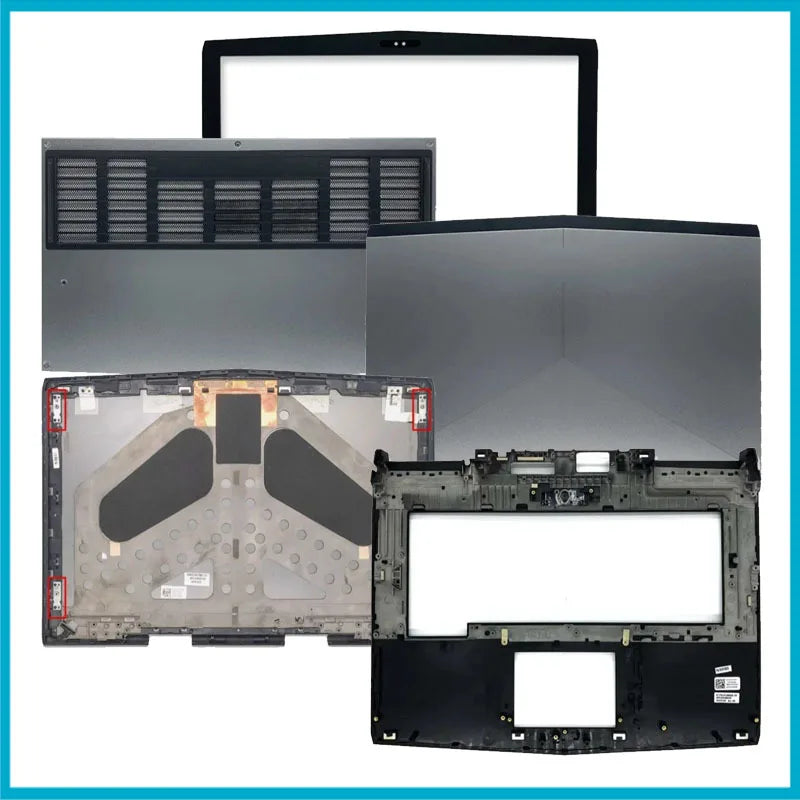 LCD Screen Back Shell, Screen Front Frame Hinge for DELL Alienware 15 R3 R4 Laptop Cover, Palm Rest Bottom Shell ABCDE Cover  Dell Laptop repair parts