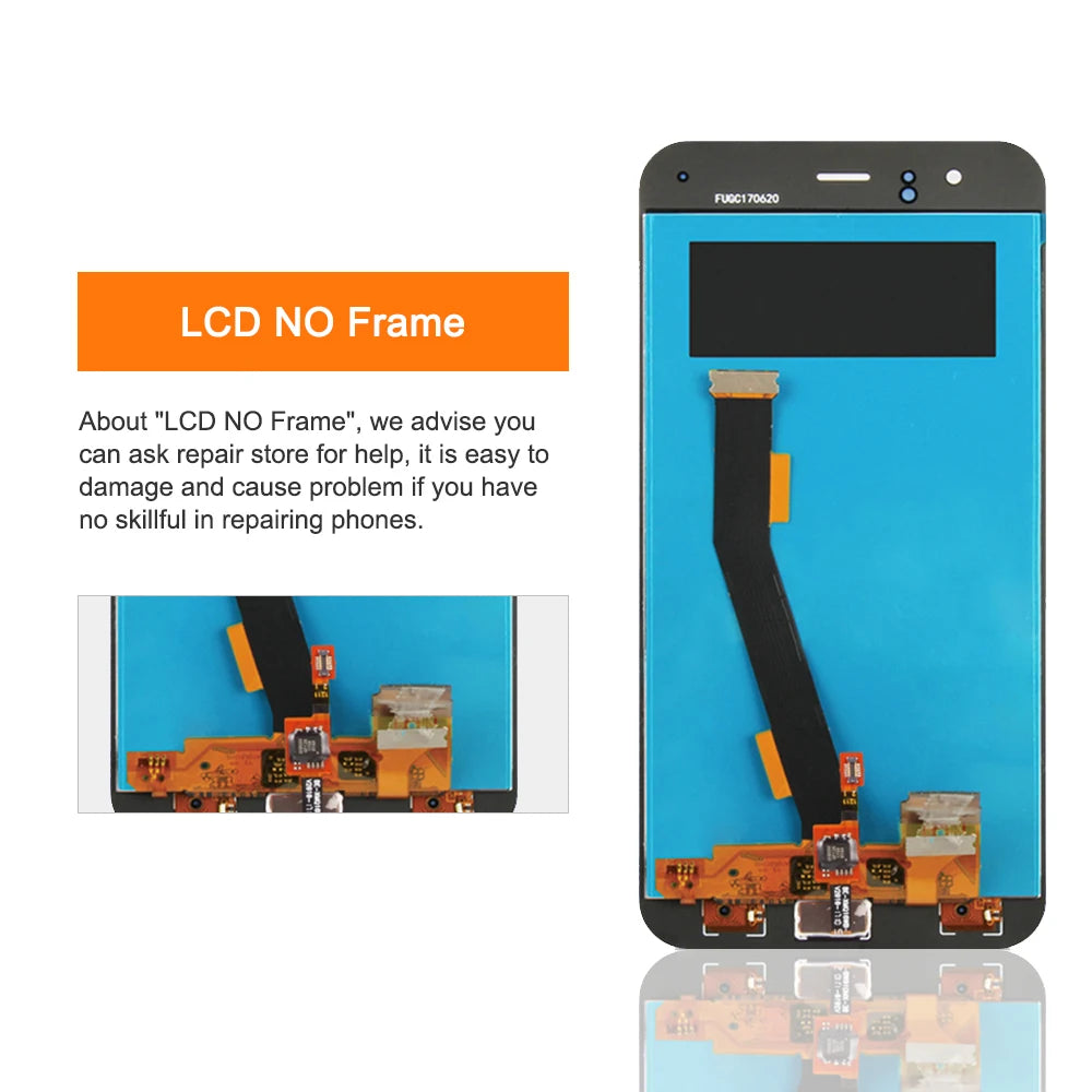 Mi 6 Display Screen, for Xiaomi Mi 6 Mi6 MCE16 Lcd Display Touch Screen Digitizer with Frame Replacement for Xiaomi 6 Xiaomi phone repair parts