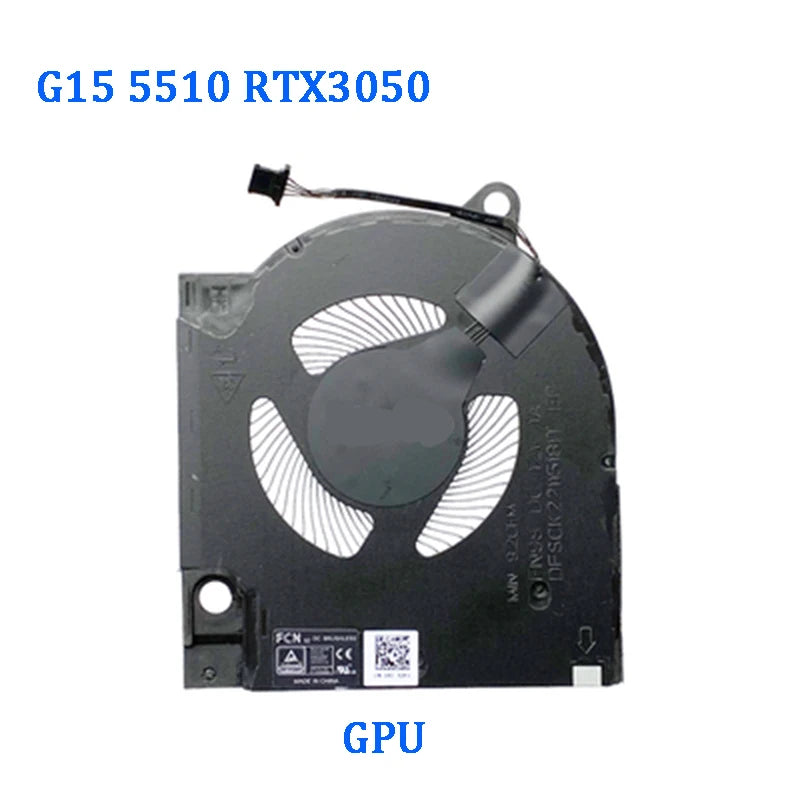 NEW ORIGINAL Laptop CPU GPU Cooling Fan For DELL G15 5510 5511 5515 2021 RTX3050 RTX3060 RTX3070 CN-0203MH  Dell laptop repair parts
