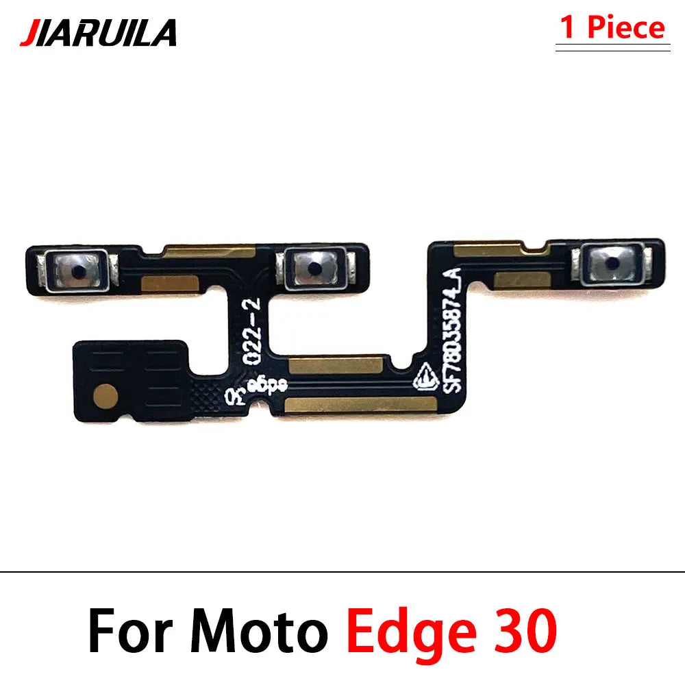 10Pcs/Lot, Power on off Volume Key Button Flex Cable For Motorola For Moto Edge 20 30 Pro Lite 30 40 50 Neo Ultra Fusion Plus Motorola phone repair parts
