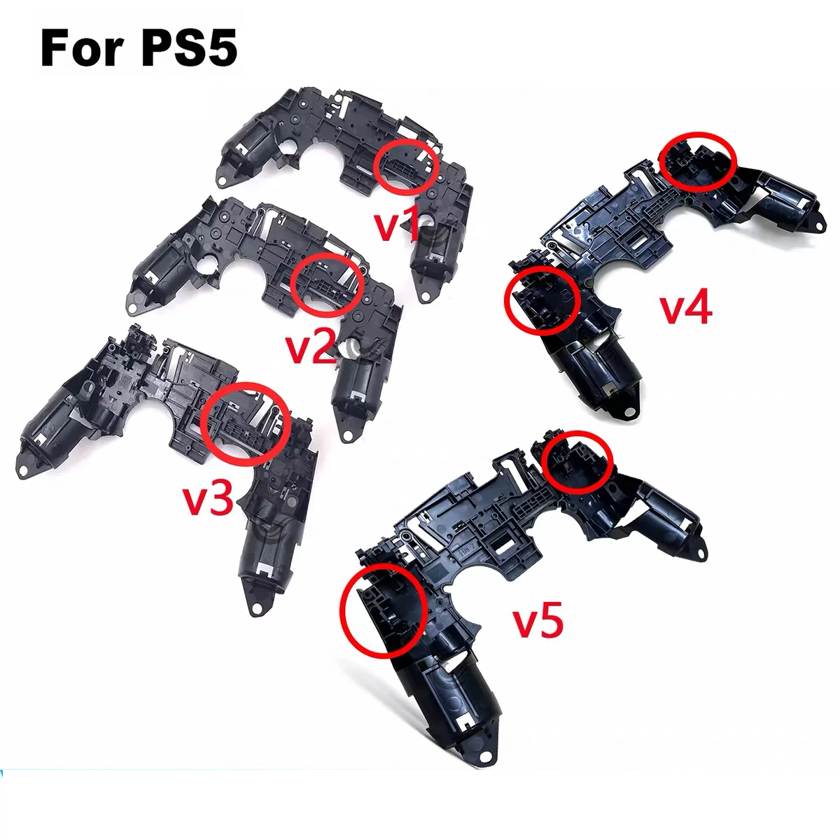 5/10PCS For PS5 Controller Inner Support Bracket Middle Frame Shell Case Holder For PS5 V1.0 V2 V3 V4 V5 BDM-010 020 030 040 050  Game console repair parts
