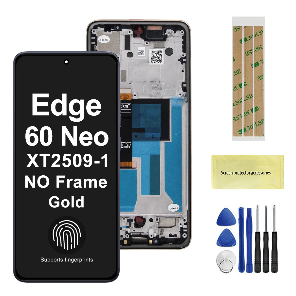6.36'' AMOLED For Motorola Edge 60 Neo LCD XT2509-1 Display Touch Screen Digitizer Assembly For Moto Edge60 Neo LCD Motorola phone repair parts