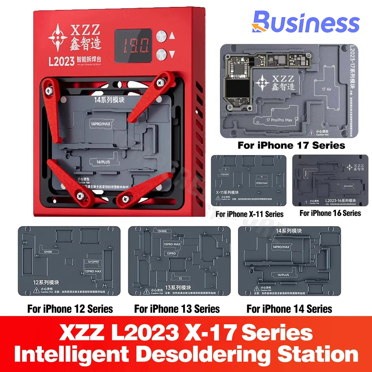 Xinzhizao XZZ L2023 Preheater Desoldering Station for iPhone X - 17PM Android Dot Matrix Motherboard Chip Soldering Repair tools Professional Repair Tools