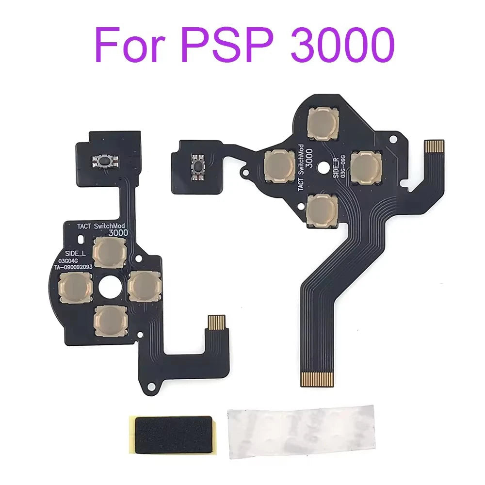 1 Set For PSP 1000 2000 3000 L R Left Right Button PCB Keypad Ribbon Replacement For PSP1000 PSP2000 PSP3000 New 095 Flex Cable Game console repair parts
