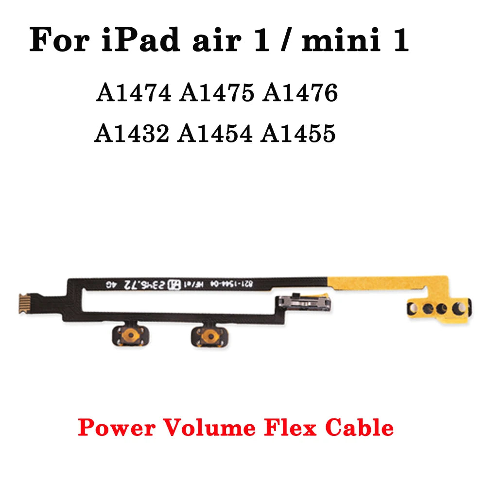 Power On Off Volume Up Down Switch Side Button Key Ribbon Flex Cable For iPad 5 6 7 8 9 Air 1 2 A1474 A1475 A1476 A1566 A1567 iPad tablet repair parts
