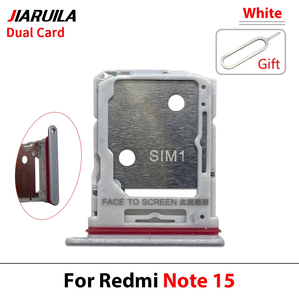 SIM Card Tray Slot Holder Adapter Accessories For Xiaomi Redmi Note 15 Pro Plus 4G 5G Xiaomi  Xiao mi phone repair parts