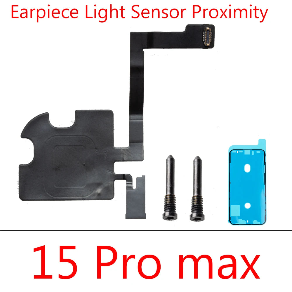 1set For IPhone 15 Pro Max Plus Front Ear Earpiece Speaker Proximity Light Sensor Flex Ribbon Cable iPhone phone repair parts