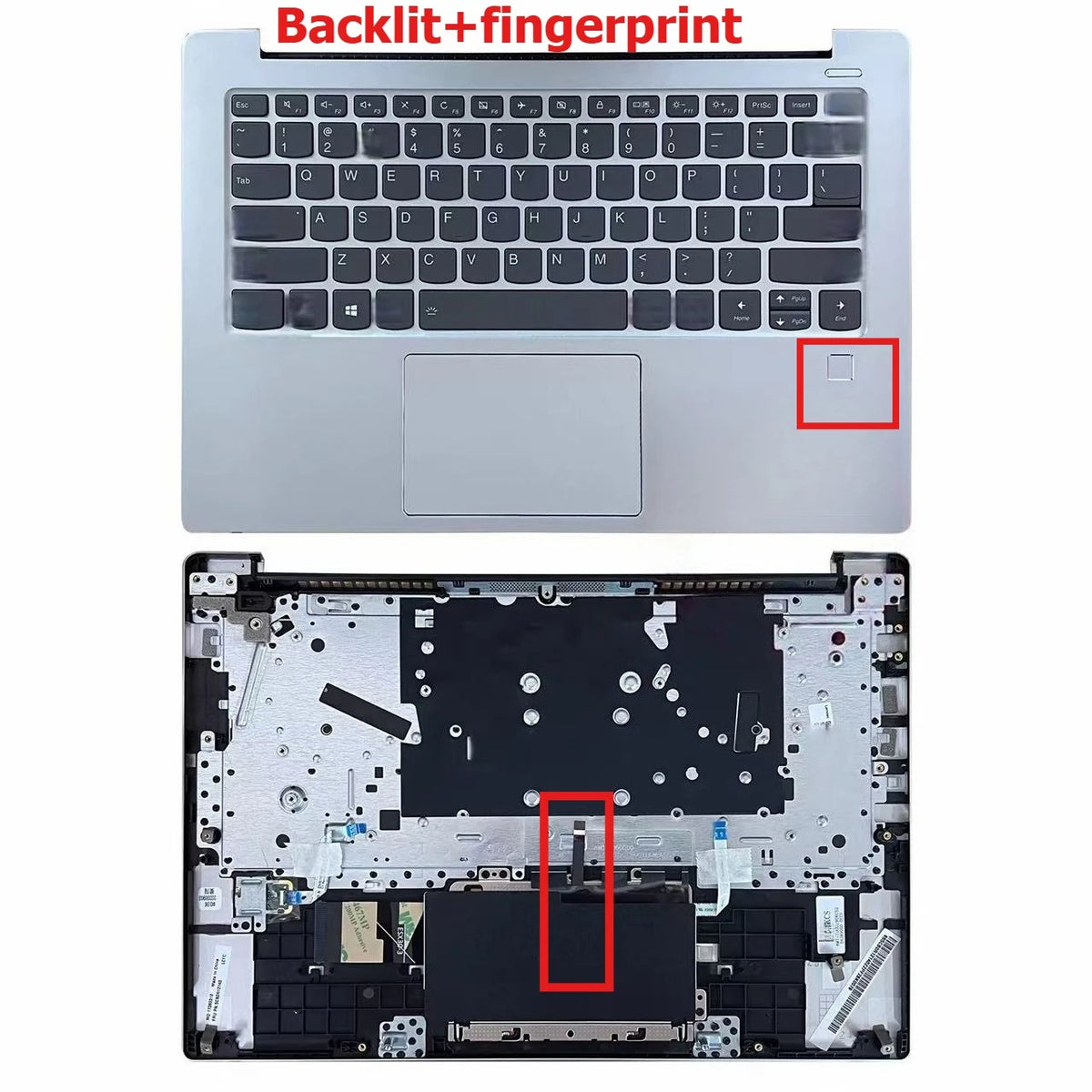 Upper case keyboard for Lenovo Xiaoxin AIR 14IKBR 14ARR 14IWL 530s-14ikb 2018 topcase palmrest C shell keyboard cover touchpad Lenovo laptop repair parts