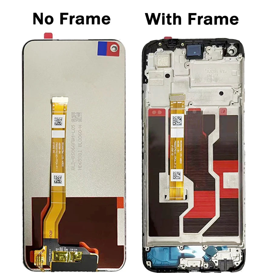 6.6" High Quality For Oppo Realme 9i RMX3491 LCD Display Screen Touch Screen Panel Digitizer For Realme 9i 4G LCD With Frame Oppo phone repair parts Realme phone repair parts