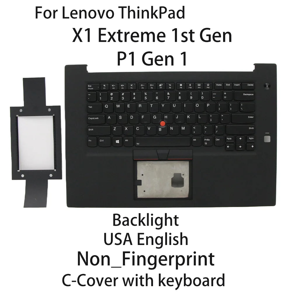 New For Lenovo ThinkPad P1 Gen 1 X1 Extreme 1st Gen Laptop keyboard USA English Backlight Non_Fingerprint 01YU757 01YU756 Lenovo laptop repair parts