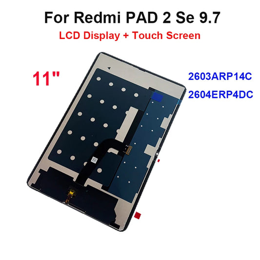 9.7" Tablet LCD For Redmi PAD 2 Se 9.7 2603ARP14C/2604ERP4DC LCD Display Touch Screen Digitizer Assembly Xiaomi Tablet repair parts