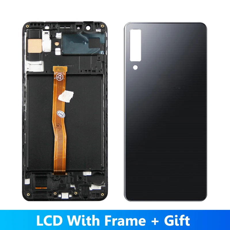 A750 A750F A750FN/DS Display Screen With Frame Replacement, for Samsung Galaxy A7 2018 Lcd Display Digital Touch Screen Assembly Samsung phone repair parts