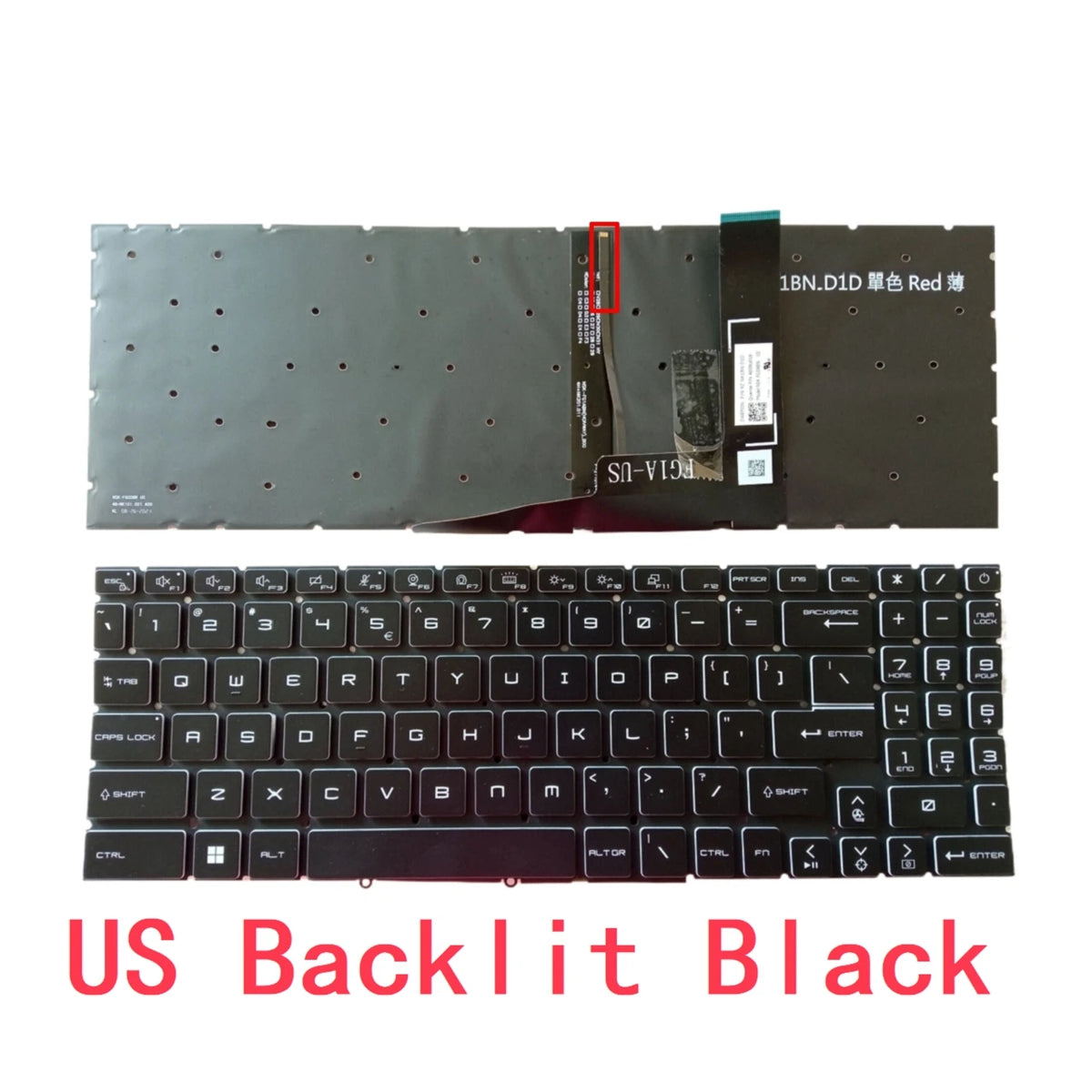 New US Russian Spanish Laptop RGB Keyboard For MSI GL66 GF66 MS-1581 1582 1583 1585 GL76 GF76 MS-17L1 17L2 17L3 MS-17L4 MS-17L5 MSI laptop repair parts