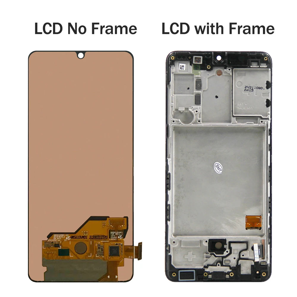 AMOLED A41 Display Screen, for Samsung Galaxy A41 A415 A415F LCD Display Touch Screen Digitizer with Frame Replacement Samsung phone repair parts