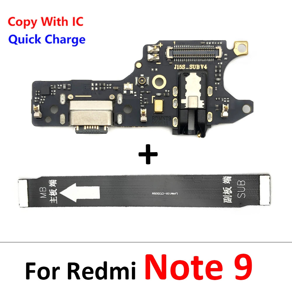 For Xiaomi Redmi Note 7 8 8T 9 9s 10 10s 11 12 Pro Plus 4G 5G USB Charger Charging Dock Port Connector Main Mainboard Flex Cable  Xiaomi  Xiao mi phone repair parts