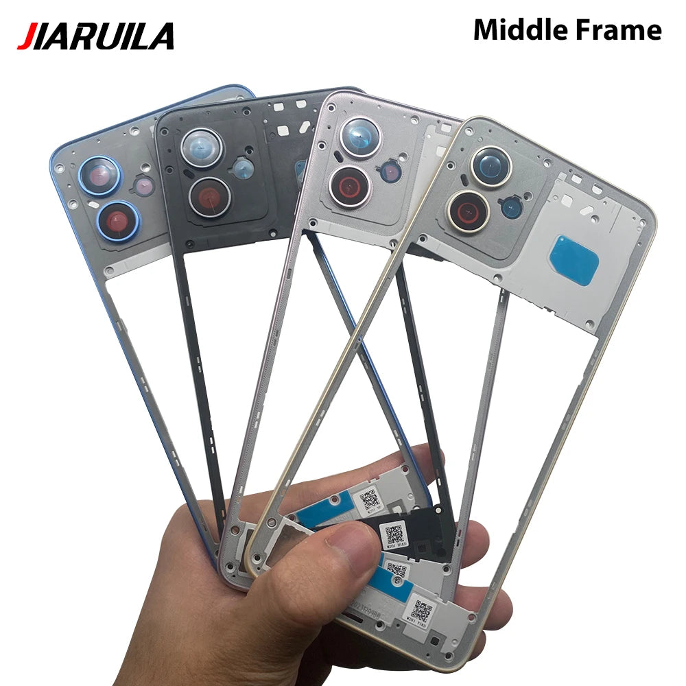 New Middle Frame For Motorola Moto G04 G14 G24 G34 G54 G84 Door Housing Bezel Repair Parts Motorola phone repair parts