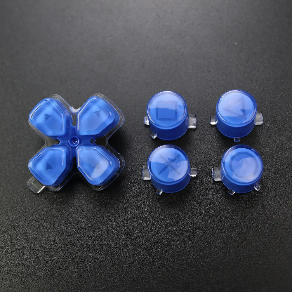 1Set For PS5  V1 V2 V3 Controller Gamepad Crystal Button A B X Y D Pad Cross Direction Function Key Replacement Game console repair parts