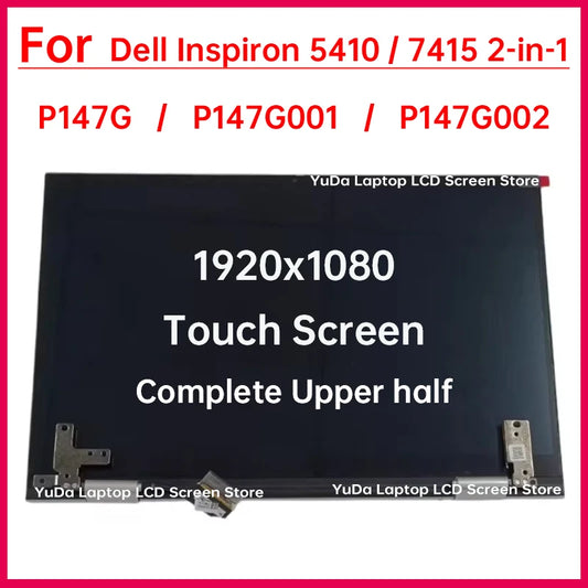 14" Touch Screen For Dell Inspiron 5410 7415 2-in-1 P147G P147G001 P147G002 LCD Display assembly Replacement Complete Upper half DELL laptop repair parts