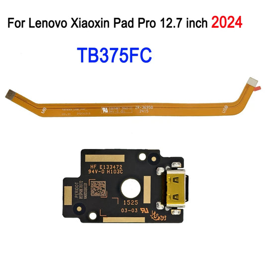 TB375FC Charging Port Board For Lenovo Xiaoxin Pad Pro 12.7 inch 2024 TB375FC Charging Port To Motherboard Connection Flex Cable Lenovo Tablet repair parts
