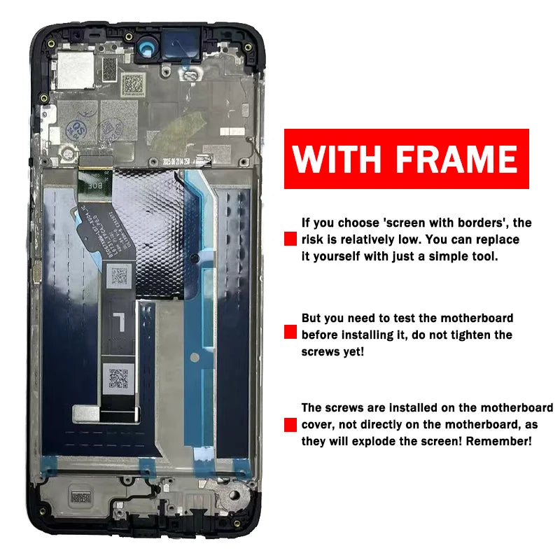 100% Tested LCD for Motorola Moto G67 Power LCD Display Touch Screen Digitizer Assembly for Moto G67 Power LCD With Frame Motorola phone repair parts