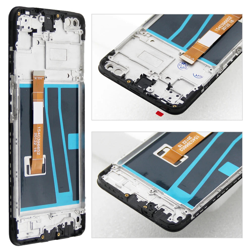 6.5" Oppo A72 CPH2067 Lcd Display Touch Screen Digitizer Assembly with Frame for Oppo A72 4G Screen Replacement OPPO phone repair parts