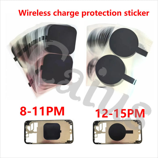1-50PCS Wireless Charging Protection Stickers For iPhone 8-15 Pro MAX Repair back cover Insulation Sticker Professional Repair Tools