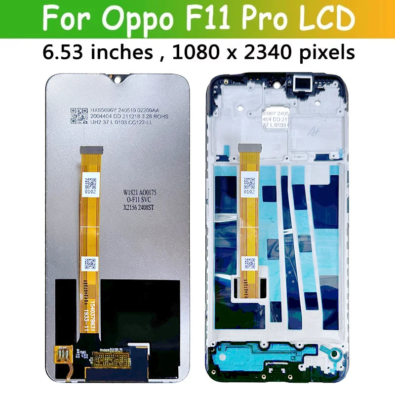 Tested For OPPO F11 LCD CPH1913 Display Touch Screen Assembly Digitizer For OPPO F11 Pro F11Pro CPH1969 LCD Oppo phone repair parts Realme phone repair parts