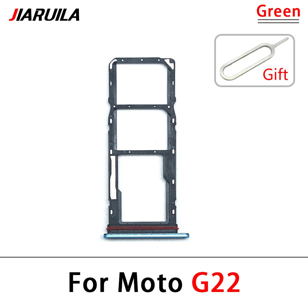 10Pcs, New For Motorola Moto G31 G51 G71 G22 G32 G52 G62 G72 Micro Nano SIM Card Holder Tray Slot Holder Adapter Socket Motorola phone repair parts