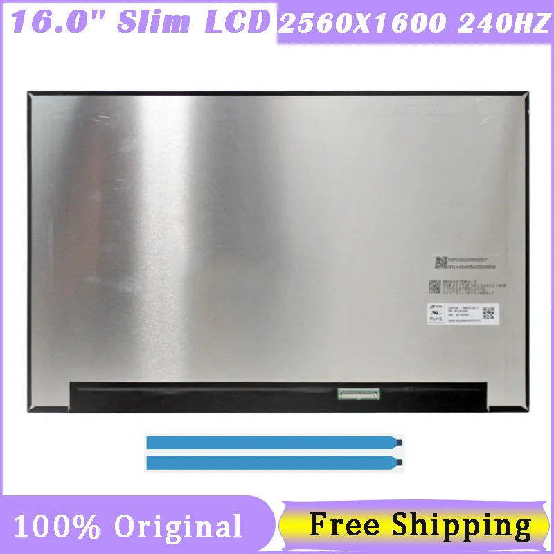 16 Inch 40 Pin EDP Screen MNG007DA2-3 TL160ADMP11 NE160QDM-NZA B160QAN02.3 2560X1600 240HZ IPS 100% sRGB 72NTSC Laptop Screen