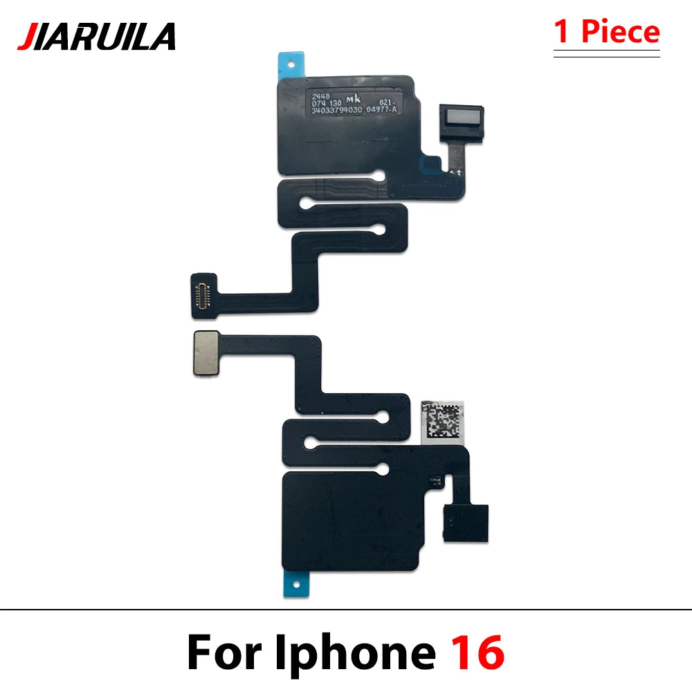 New For iPhone 13 14 15 16 17 Pro Max Front Ear Earpiece Speaker Proximity Light Sensor Flex Ribbon Cable iPhone phone repair parts