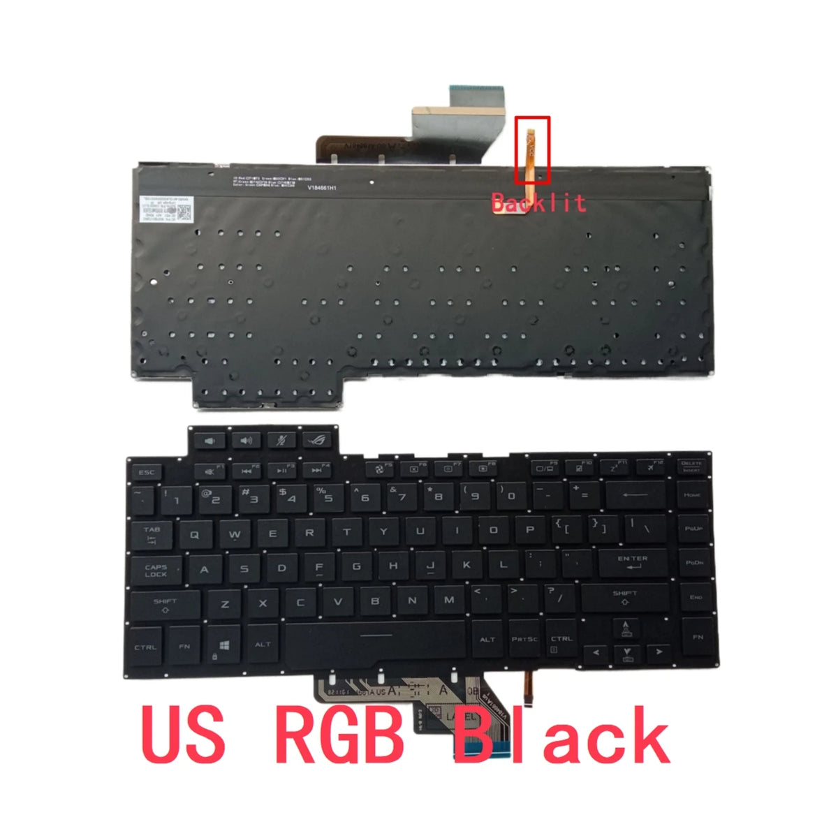 New US Laptop RGB Keyboard For ASUS ROG ZEPHYRUS GU502 GU502G GU502GU GU502GV GA502 GX502 GM502 Notebook PC Replacement ASUS laptop repair parts