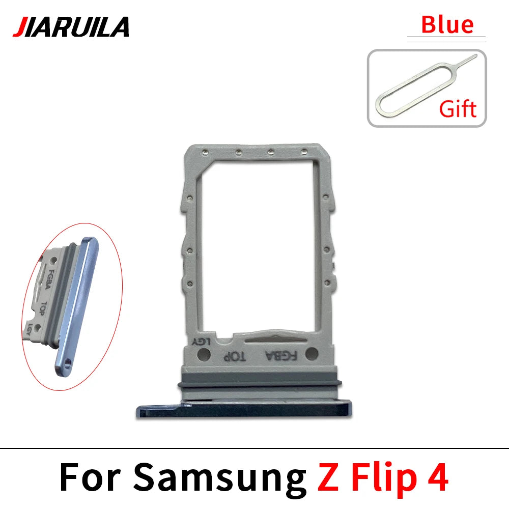 New For Samsung Z Flip 2 3 4 5 6 5G F711 F721 F731 F741 SIM Card Slot SD Card Tray Holder Adapter Samsung phone repair parts