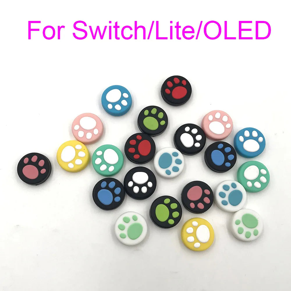 60PCS For Nintendo Switch Joycon Thumb Cap For Switch OLED Lite Joystick Button Case Silicone Anti Slip Rocker Cover Game console repair parts